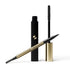 Eyebrow pencil and mascara with gold and black design on a white background
