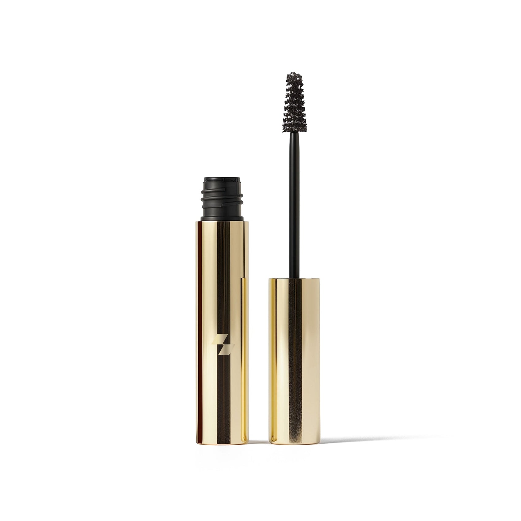 Gold mascara with black wand on a white background (Brown)