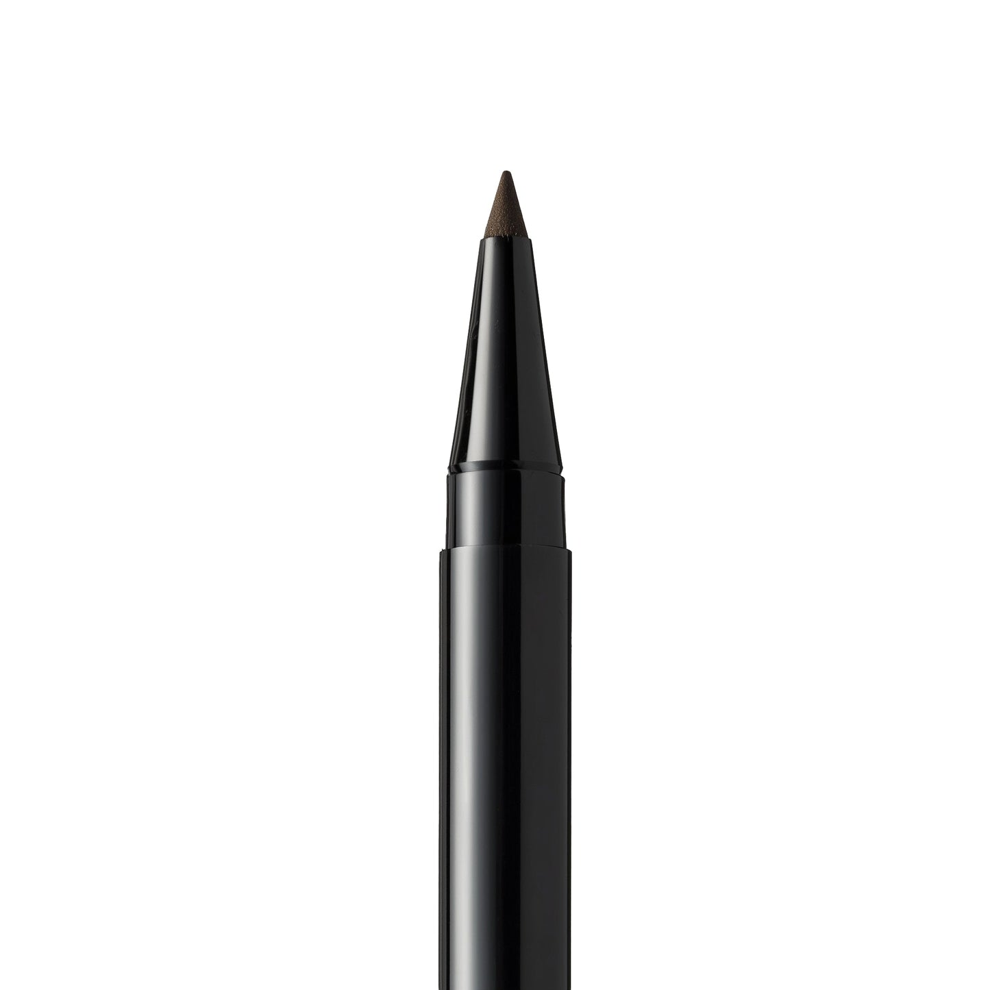 Black eyeliner pencil on a white background (Medium brown)