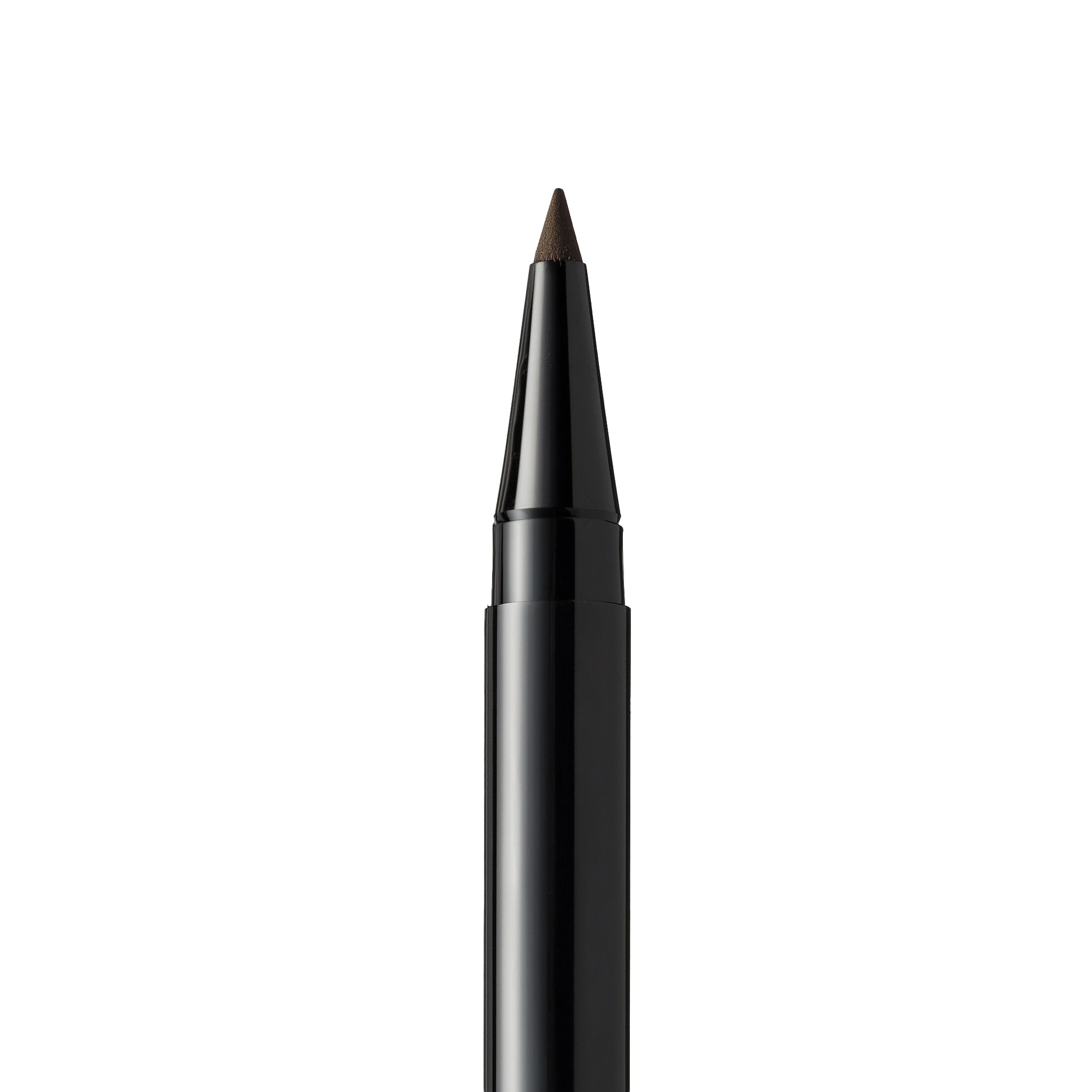 Black eyeliner pencil on a white background (Medium brown)
