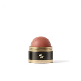 Cosmetic blush stick with black and gold packaging on a white background (Beige)