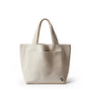 Beige tote bag on a white background