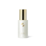 Skincare bottle with gold cap and logo on a white background (50 ml)