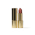 Lipstick with gold case on a white background (Rich Red)