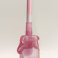 Pink cleaning brush with a handle on a light gray background (Light Pink)