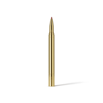 Gold pen on a white background (Brown)
