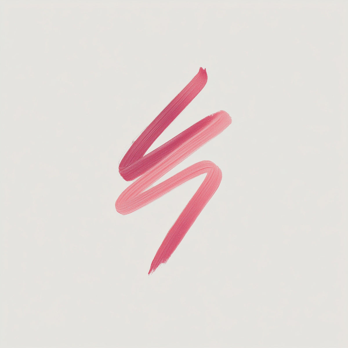 Three pink lipstick swatches on a light beige background (Extra Red)