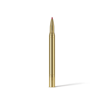 Gold pen on a white background (Extra Red)