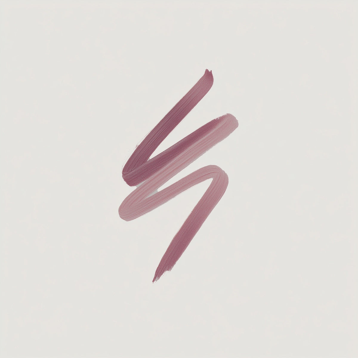 Three pink lipstick swatches on a light beige background (Marsala)