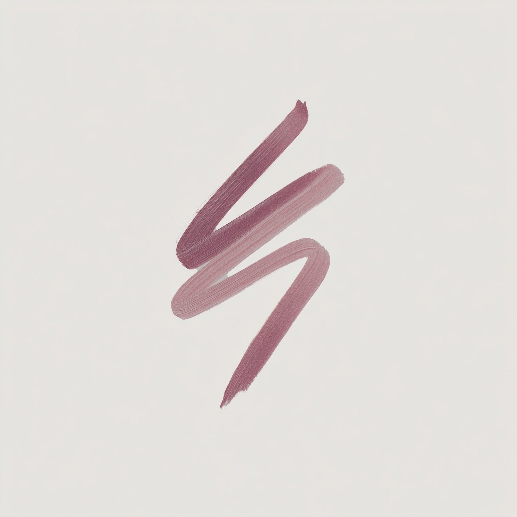 Three pink lipstick swatches on a light beige background (Marsala)